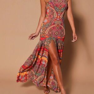Fashion Nova Paisley Maxi Dress